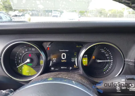 2021 Jeep Wrangler 4Xe Unlimited Sahara 4X4 from USA, damaged, VIN 1C4JJXP65MW824874